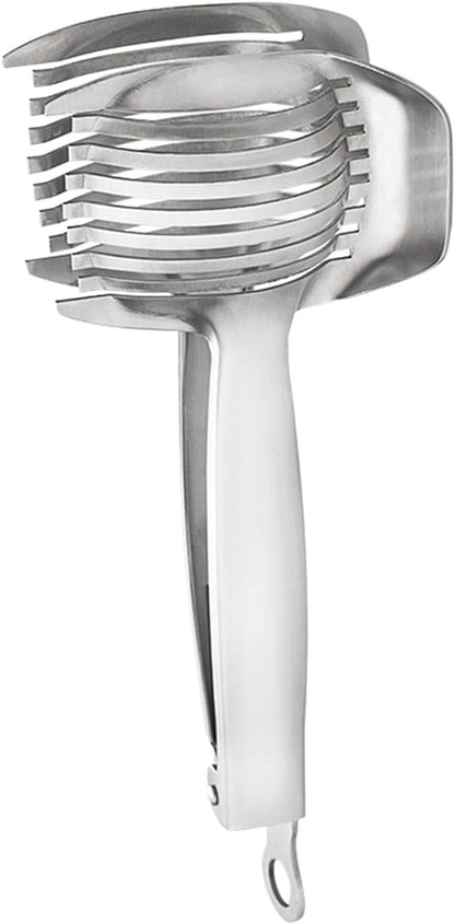 🍽️🍋 Stainless Steel Kitchen Slicing Guide