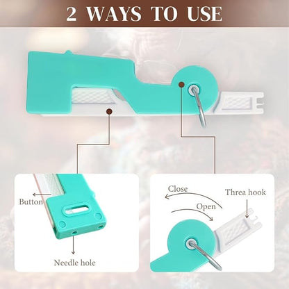 Automatic Needle Threader, DIY Hand Sewing Machine, Sewing Thread, for Embroidery, Cross Stitch Craft