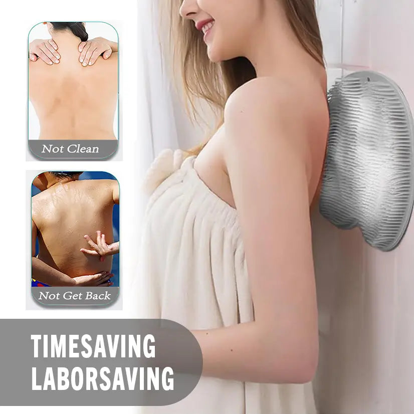 Exfoliating Silicone Shower Scrubber for Feet & Back
