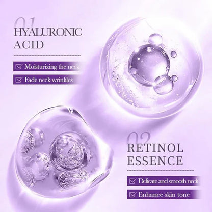 Roller Massage Neck Cream 🧴 Collagen & Hyaluronic Acid | Firms Neck, Reduces Wrinkles & Double Chin✨