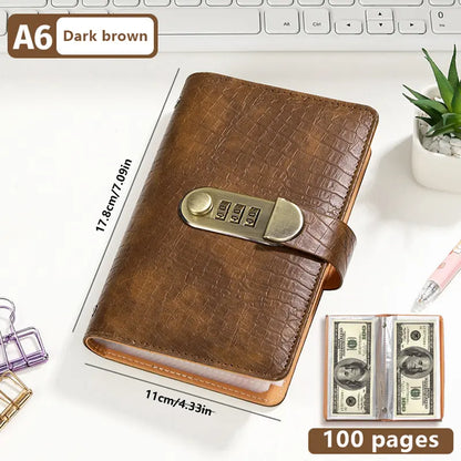 🔐🔥 Lockable A6 Savings Binder – Cash Organizer & Budget Planner