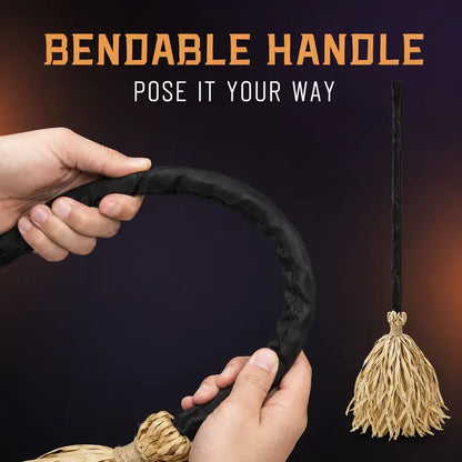 🧹Magical Animated Witch Broom, Built‑in Lights, Music & Swinging Motion
