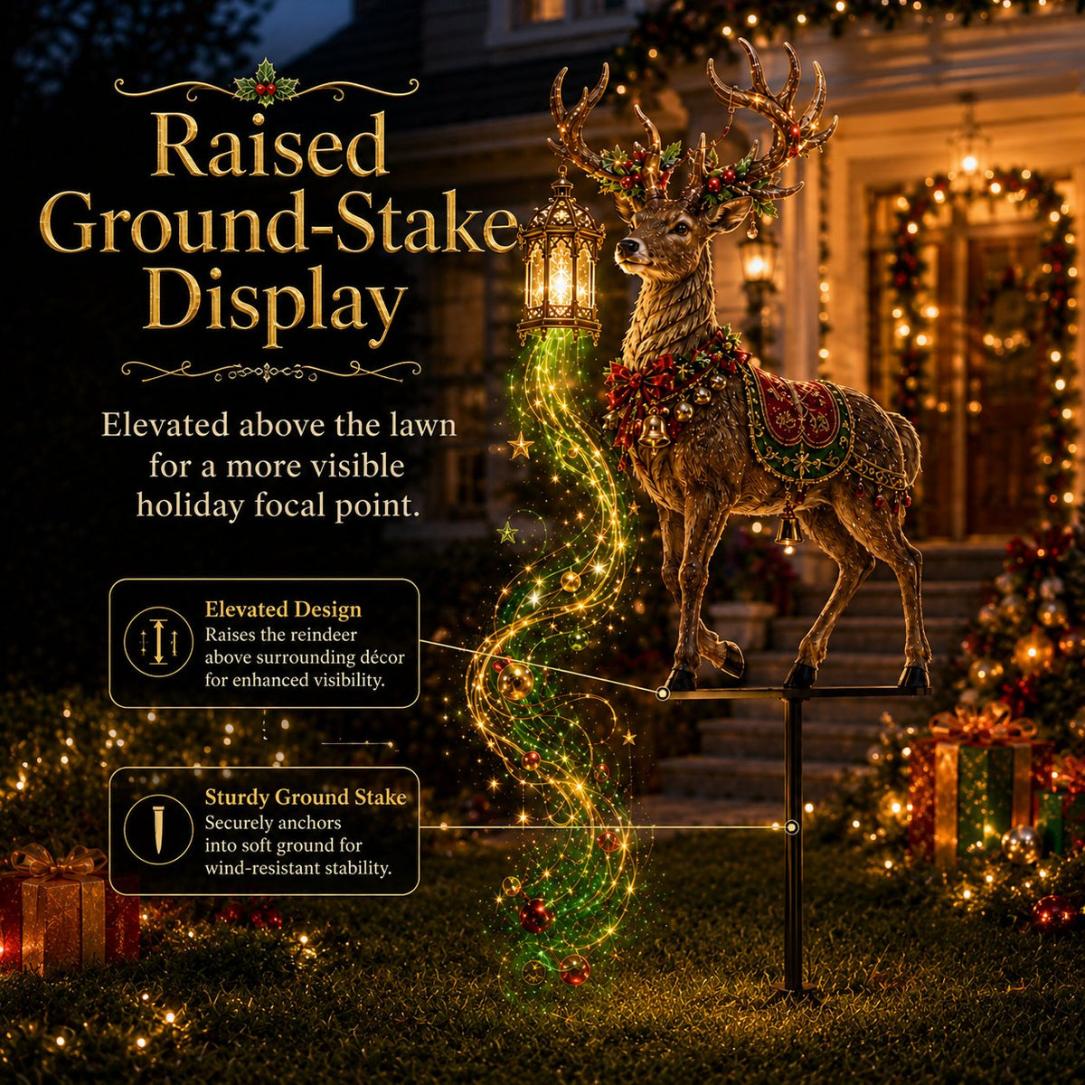🔥🎅New Arrivals - LED Christmas Tree Lawn Stake, Festive Garden Holiday Decor