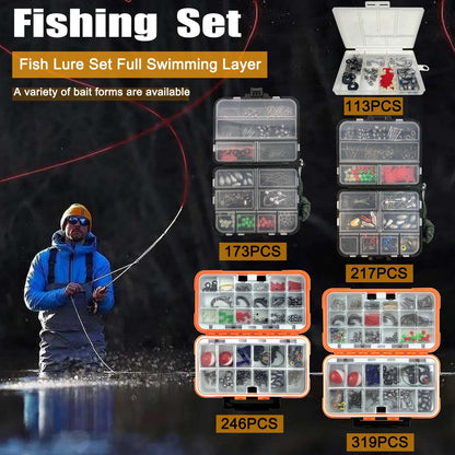 🪄All-In-One Fishing Tackle Kit with Storage Box
