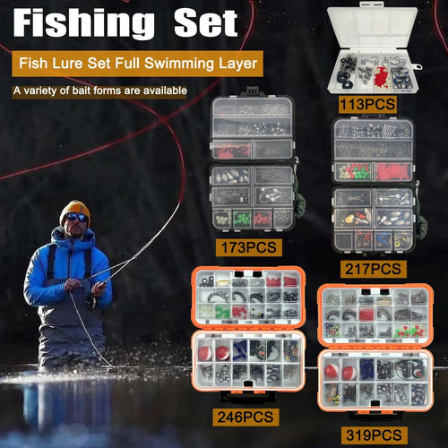 🪄All-In-One Fishing Tackle Kit with Storage Box