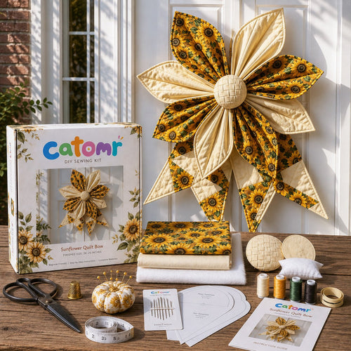 🎀Large Patchwork Bow Sewing Kit