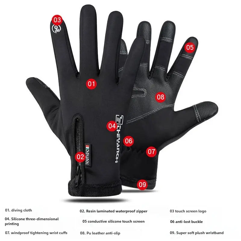 🔥Winter Flip-Top Touchscreen Gloves – Warm, Windproof & Water-Resistant