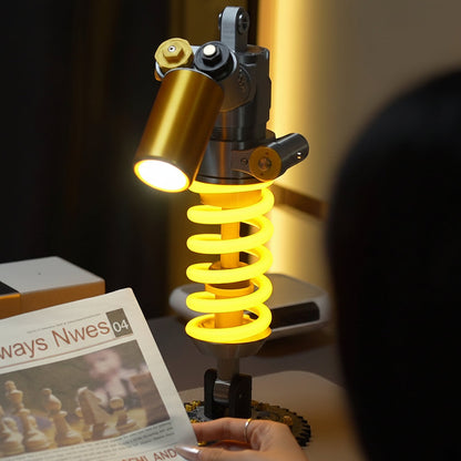 💡 Father's Day Garage Decor Lamp – Racing Suspension Inspired Industrial Light🚘