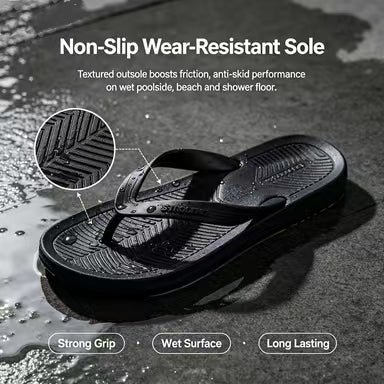 Fun footprint flip-flops, unisex summer beach sandals