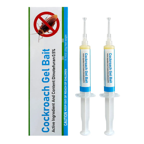 🪳 Gel Bait Injector – 2-Pack Roach Killer for Kitchens & Bathrooms