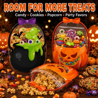 🎃Halloween Pumpkin & Witch Cauldron Goodie Bags (Bags Only)