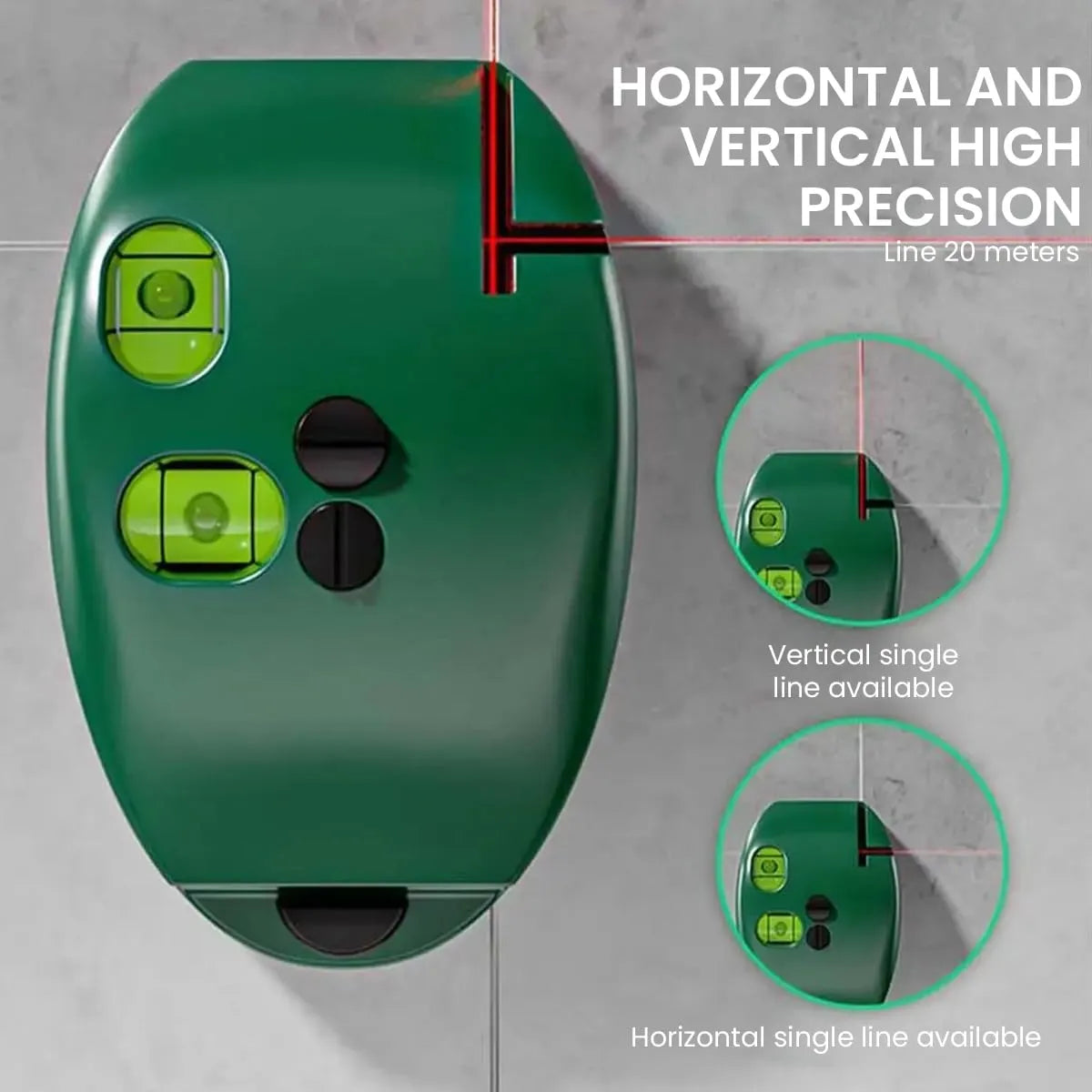 🔥New-90° Red & Green Self-Leveling Laser Level for Construction