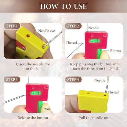 Automatic Needle Threader, DIY Hand Sewing Machine, Sewing Thread, for Embroidery, Cross Stitch Craft