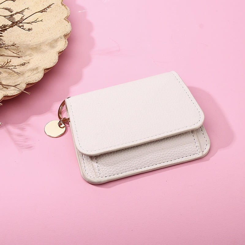 👛RFID Short Wallets for Women – Fashionable Card Holder with Key Ring & Coin Purse