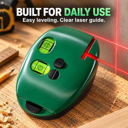 🔧 90° Self-Leveling Laser Alignment Tool – Portable Precision Level