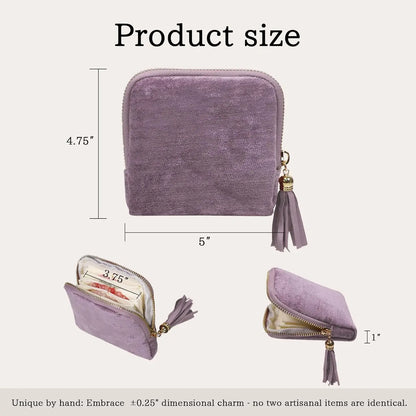 Travel Jewelry Bag Organizer with Tassel Zipper