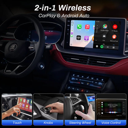 Aimoon Mini Wireless CarPlay & Android Auto Adapter 2026