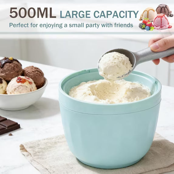 🍦Mini Personal Ice Cream Maker – One-Touch Homemade Frozen Dessert Maker
