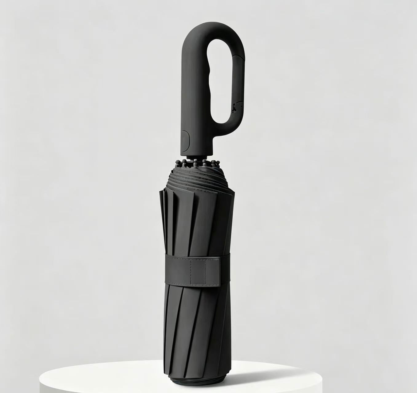 🌂 Automatic Folding Umbrella – Windproof, Waterproof, Portable with Loop Buckle