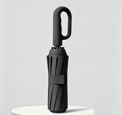 🌂 Automatic Folding Umbrella – Windproof, Waterproof, Portable with Loop Buckle