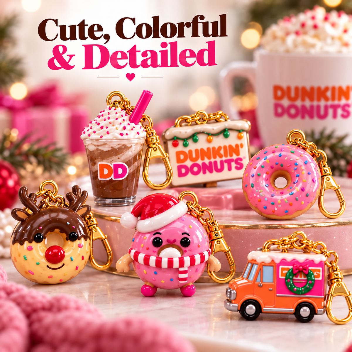 🔥Last Day 50% OFF🍩 Dunkin’ Donuts 24-Day Christmas Advent Calendar – Collectible Countdown Gift For Donut Lovers