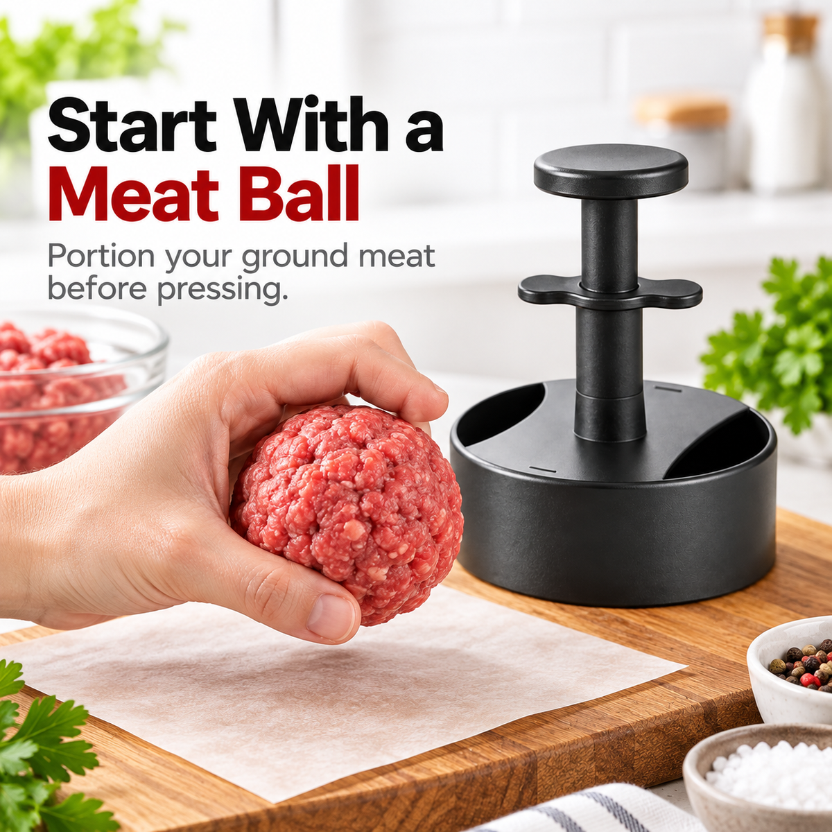 🍔 Burger Patty Press – Make Perfect Patties in Seconds