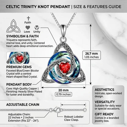🎁Birthstone Celtic Knot Necklace for Women