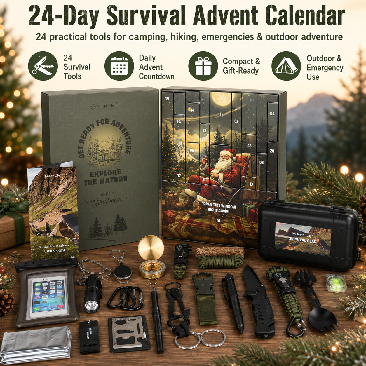 🎄 2026 Men's Survival Advent Calendar