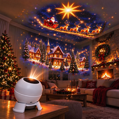 🔥Turn Any Room Into a Christmas Wonderland – Holiday Projection Night Light❄️