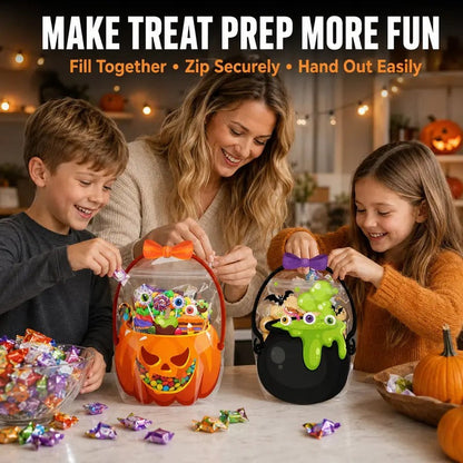 🎃Halloween Pumpkin & Witch Cauldron Goodie Bags (Bags Only)