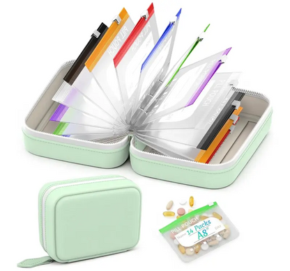 💊The Ultimate A8 Waterproof Binder Pill Pouch Set