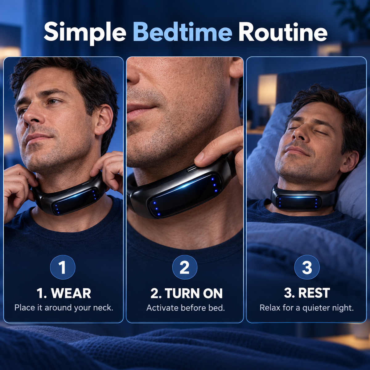Bvuyomi™ Neck Wearable – Simple Bedtime Snoring Support