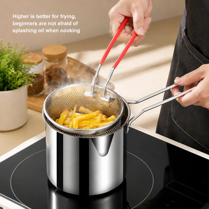⚡Stainless Steel Deep Fryer Set