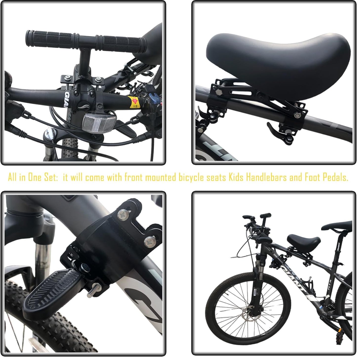 ⚡Front-Mounted Kids Bike Seat Set