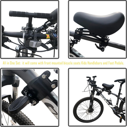 ⚡Front-Mounted Kids Bike Seat Set