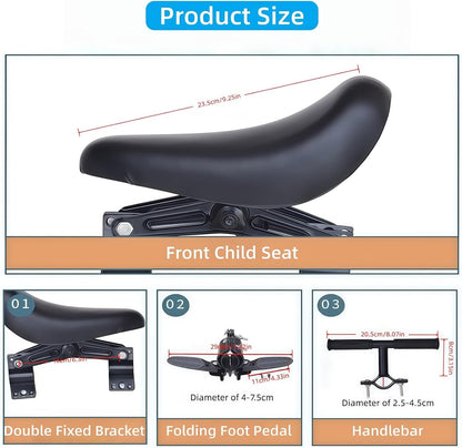 ⚡Front-Mounted Kids Bike Seat Set