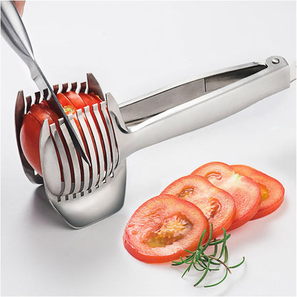 🍽️🍋 Stainless Steel Kitchen Slicing Guide