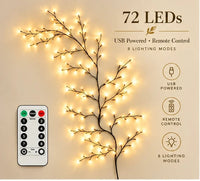 4.9ft / 1.5m – 72 LED Lights (Remote Included)