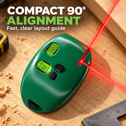 🔧 90° Self-Leveling Laser Alignment Tool – Portable Precision Level
