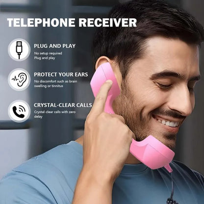 ☎️❤️Retro telephone handset with Type-C interface