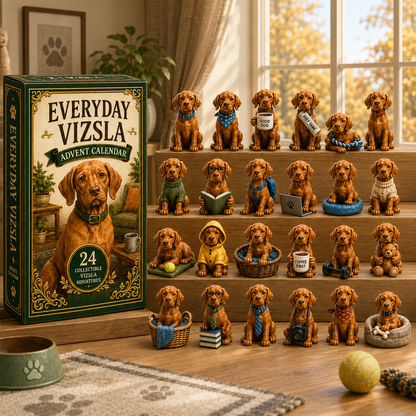 Everyday Vizsla Advent Calendar 2026 – 24 Days of Adorable Vizsla Miniatures, Daily Dog Moments & Perfect Gifts for Vizsla Lovers