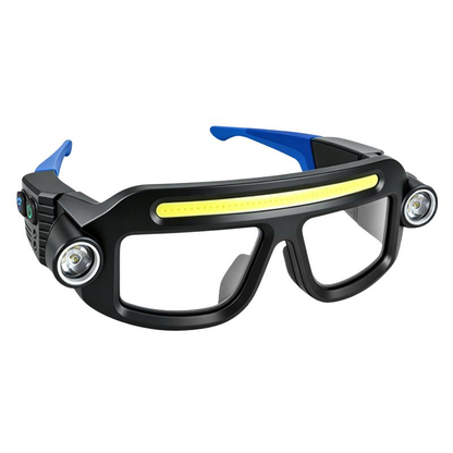 💡Hands-Free LED Work Glasses with Wide Front Beam, Side Lights & Over-Glasses Fit