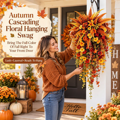 ⚡Autumn Cascading Floral Hanging Swag