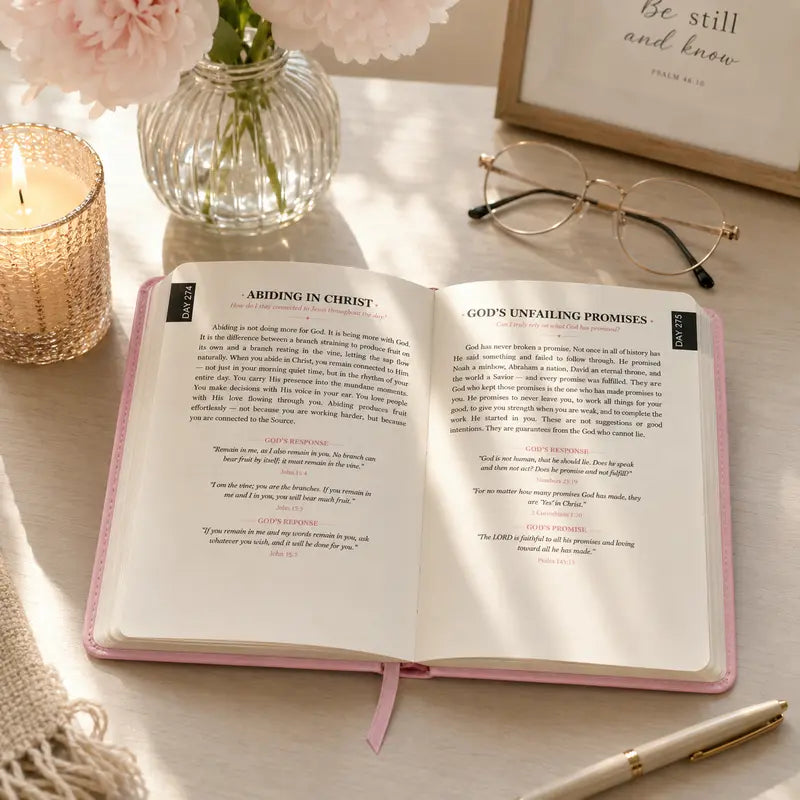 🔥LAST DAY 49% OFF -365 Daily Devotional Journal for Women 🤍 | A Moment With God Every Day