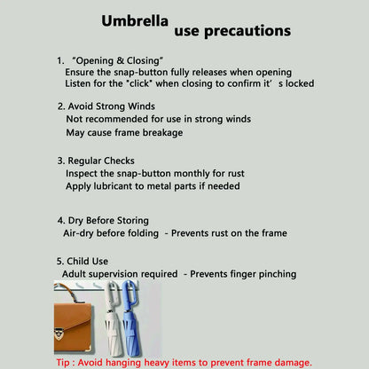 🌂 Automatic Folding Umbrella – Windproof, Waterproof, Portable with Loop Buckle
