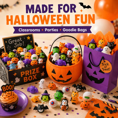 🎃🥳 30PCS Halloween Mochi Squishy Toys