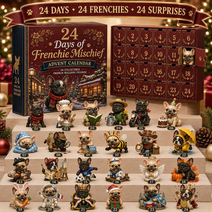 🐶 24-Day Dog Advent Calendar – 47% OFF Last Day, 24 Puppy Figures with Costumes