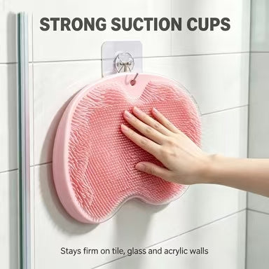 Exfoliating Silicone Shower Scrubber for Feet & Back