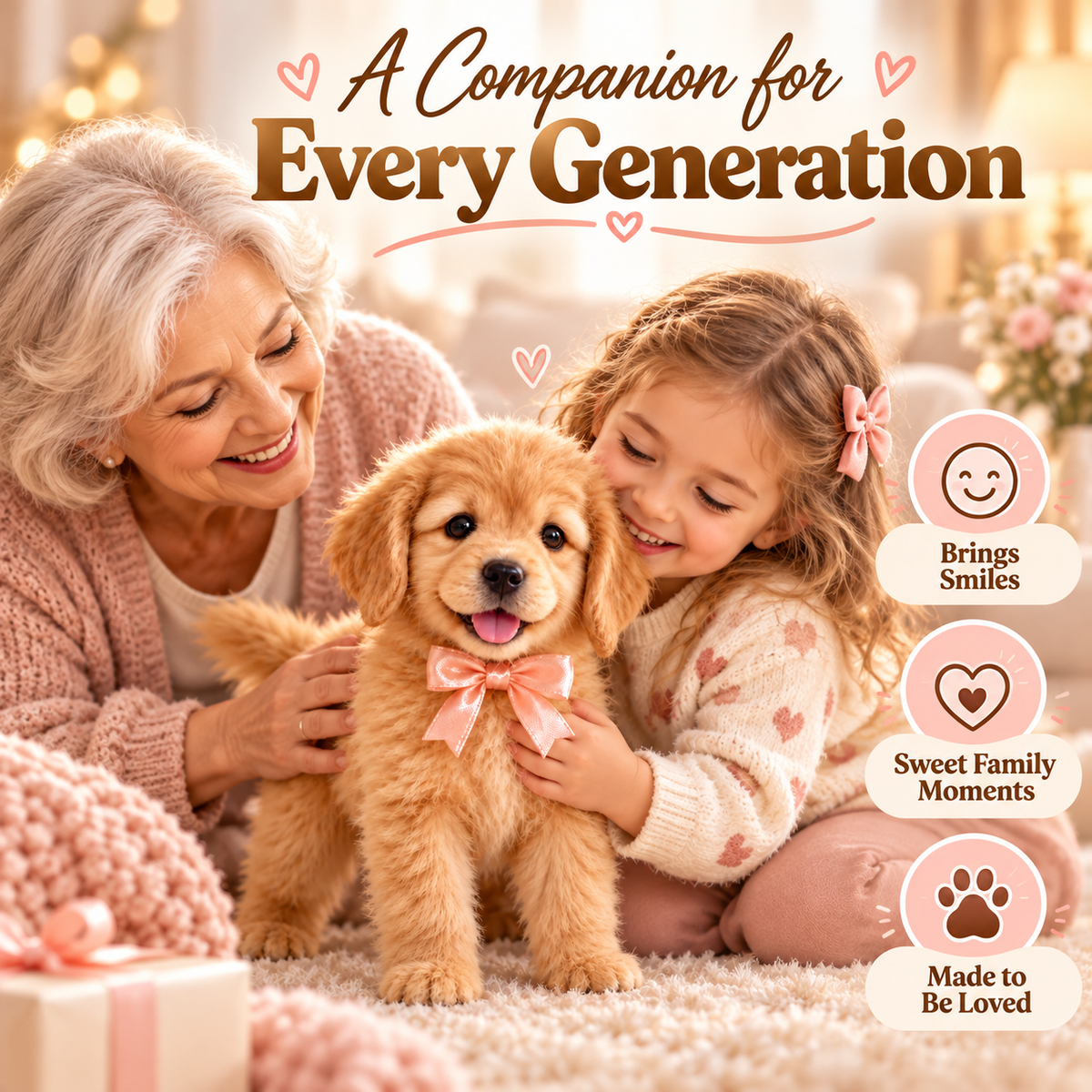 🔥HOT SALE SAVE 49% – Realistic Robot Golden Retriever Puppy