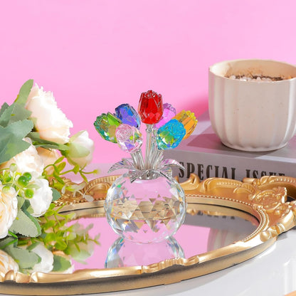 🌹Eternal Colorful Rose Ornament  – A timeless symbol of love and elegance